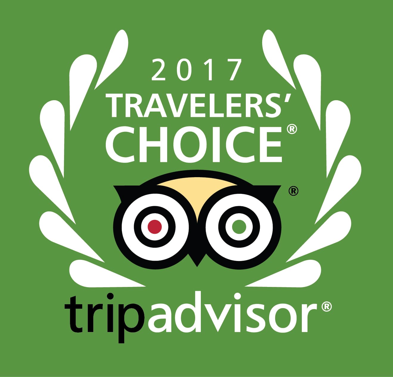2017 Travelers' Choice logo from TripAdvisor. 2017 Travelers' Choice logo from TripAdvisor.